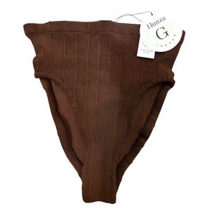 Hunza G Bikini Bottom Brown One Size New